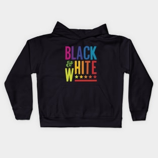 Colorful Black and White Kids Hoodie